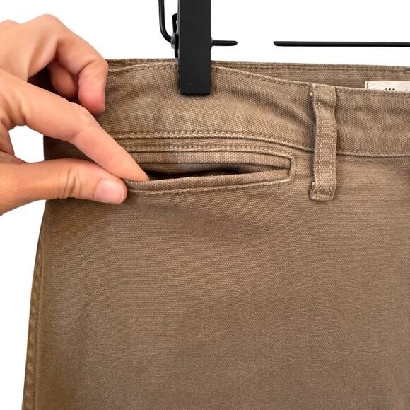 Madewell Emmett Wide-Leg Crop Pants in "Distant Surplus" Olive Green Sz 31 - Picture 7 of 15